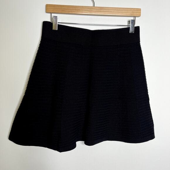 Loft Black Textured High Waist Skirt - Picture 3 of 5
